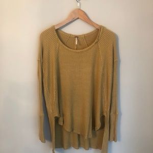 Free People Mustard Sweater